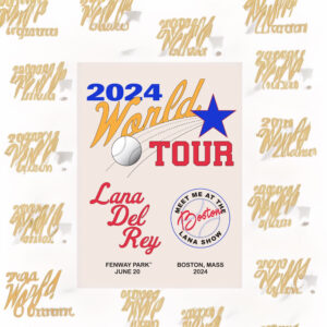 Boston Lana Del Rey Fenway World Tour 2024 Posters