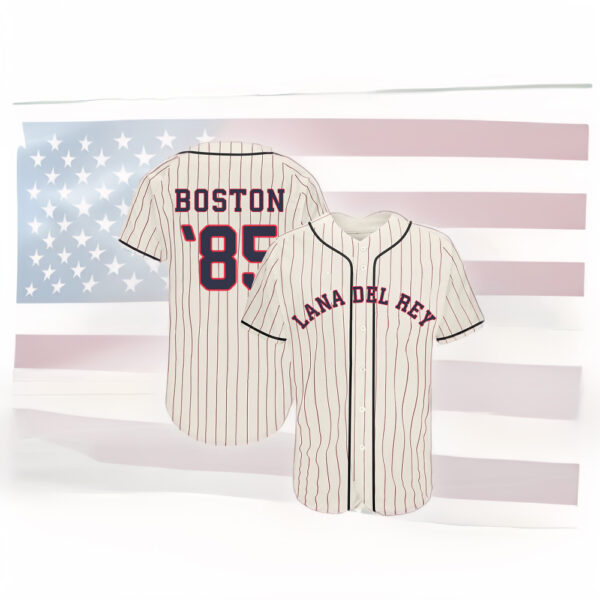 Boston Lana Del Rey Pinstripe Baseball Jersey