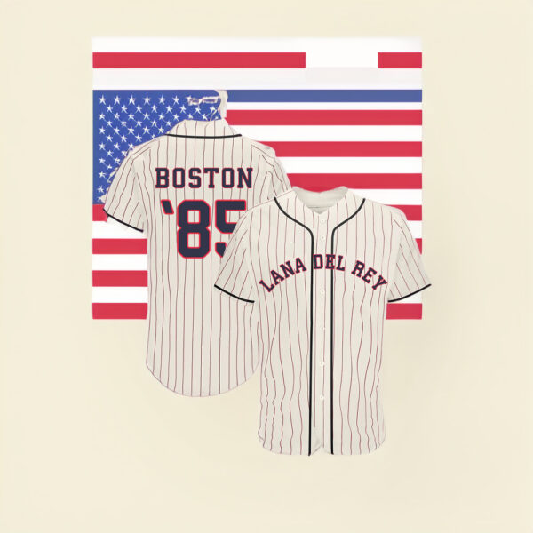 Boston Lana Del Rey Pinstripe Baseball Jerseys