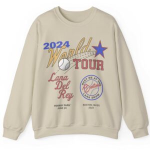 Boston Lana Del Rey World Tour 2024 Crewneck Sweatshirt