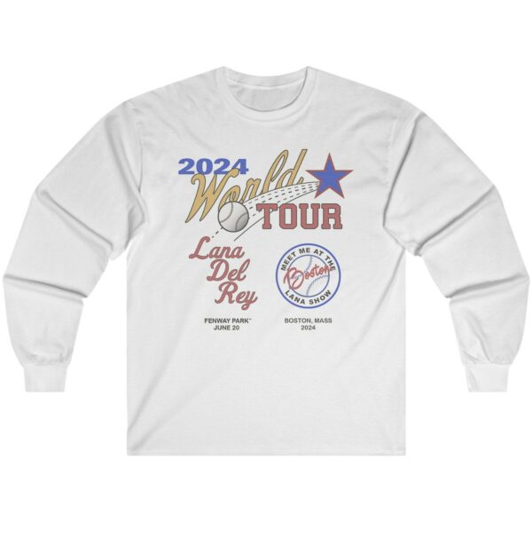 Boston Lana Del Rey World Tour 2024 Long Sleeve Shirt