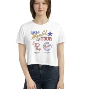 Boston Lana Del Rey World Tour 2024 Women's Flowy Croppeds