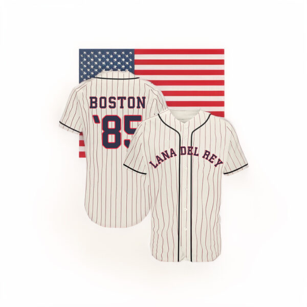 Lana Del Rey Pinstripe Baseball Jersey