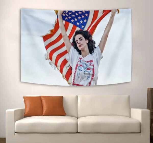 Lana Del Rey Funny Flag