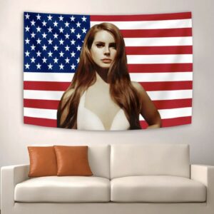 Photo Lana Del Rey Flag USA