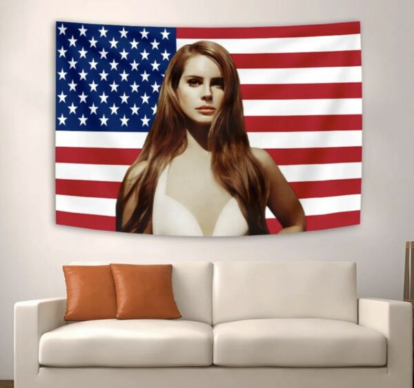 Photo Lana Del Rey Flag USA