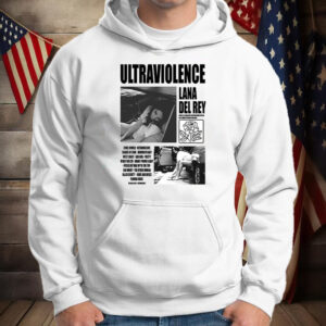 Lana Del Rey Album Ultraviolence Frente E Costas T-shirt