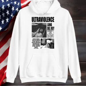 Lana Del Rey Album Ultraviolence Frente E Costas T-shirt1