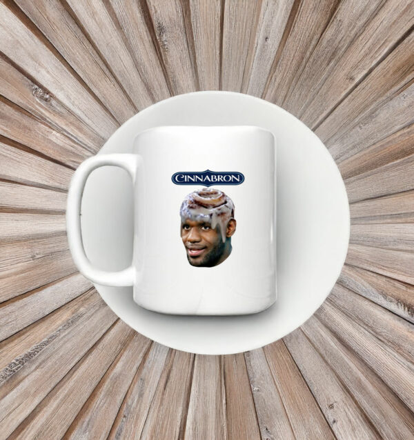 Boughettos Wearing Cinnabron Mug